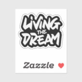 Het leven van de droom sticker (Vel)