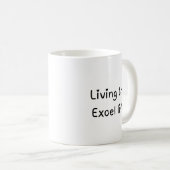 Het leven van de Excel-leven Excel Two-Tone Koffiemok (Voorkant rechts)