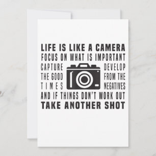 Het leven van de fotograaf is als een camera fotog aankondiging