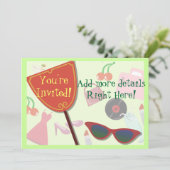 Het leven van de glam kaart (Staand voorkant)