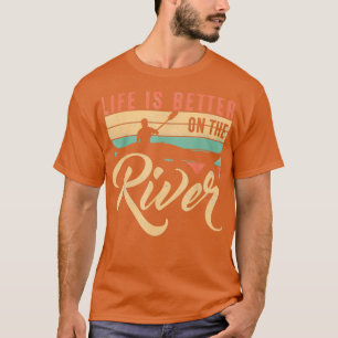 Het leven van de grappige roeiende kanoe Kajak is T-shirt