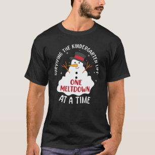 Het leven van de Kindergarten één meltdown bij een T-shirt