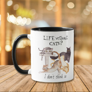 Het leven van de klap zonder Katten Gepersonalisee Mok