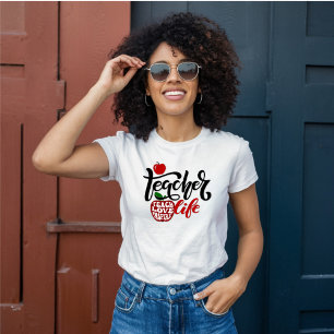 Het leven van de leraar, Leren, Liefde, Geïnspiree T-shirt