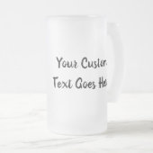 Het leven van de moeder met Uw Aangepaste Tekst te Matglas Bierpul (Voorkant rechts)