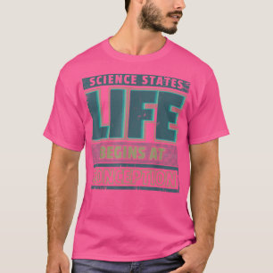 Het leven van de profwetenschappen begint bij de c t-shirt