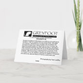 Het Leven van de Redding van de Kat van Greyfoot Kaart (Achterkant)