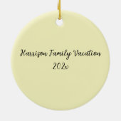 Het leven van de rivier | Leuke luiaard aangepaste Keramisch Ornament (Achterkant)