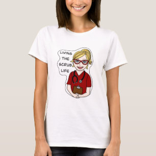 Het leven van de Scrub Humor voor medisch beroep T-shirt