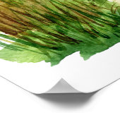 Het Leven van de Waterverf van het strand is beter Poster (Hoek)