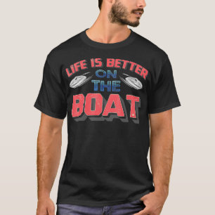Het leven van de zomers is beter aan boord t-shirt