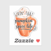 Het leven van die pompoen sticker (Vel)