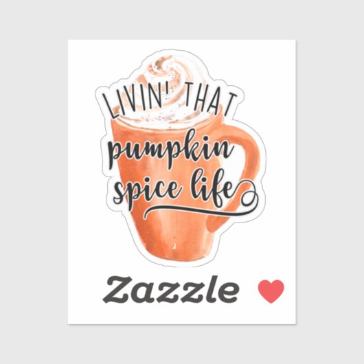 Het leven van die pompoen sticker (Vel)