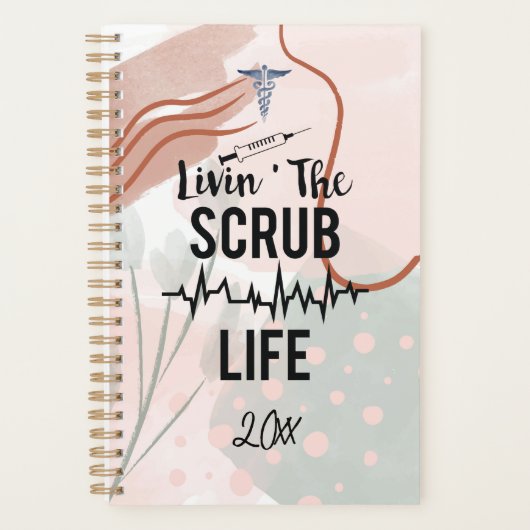 Het leven van die Scrub Life Mid Century Moderne V Planner (Voorkant)