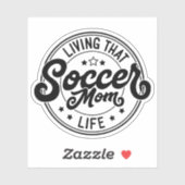 Het leven van die Voetbal Mam Sticker (Vel)