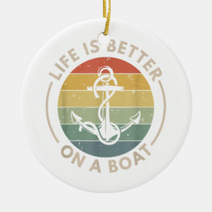 Het leven van een bootzingende boer is beter af keramisch ornament