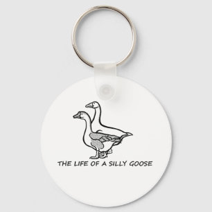 Het leven van een Gekke Goose Funny Trendy Meme Sh Sleutelhanger