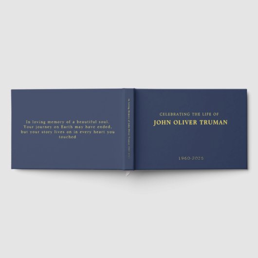 Het leven van een gepersonaliseerde begrafenis gastenboek (Volledig)