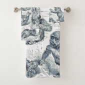 Het leven van een jonge gorilla bad handdoek (Insitu)