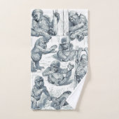 Het leven van een jonge gorilla bad handdoek (Handdoek)