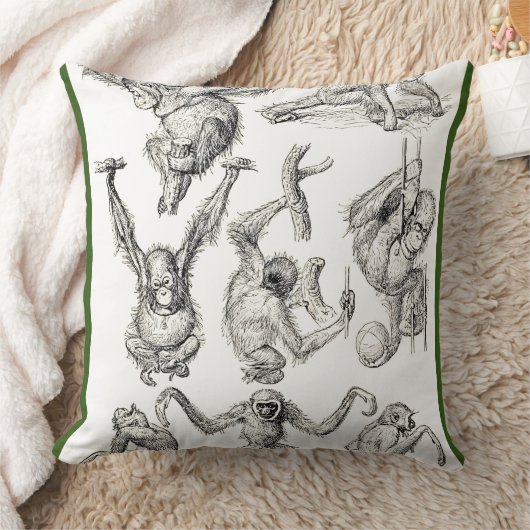 Het leven van een jonge orang-oetan kussen (Deken)