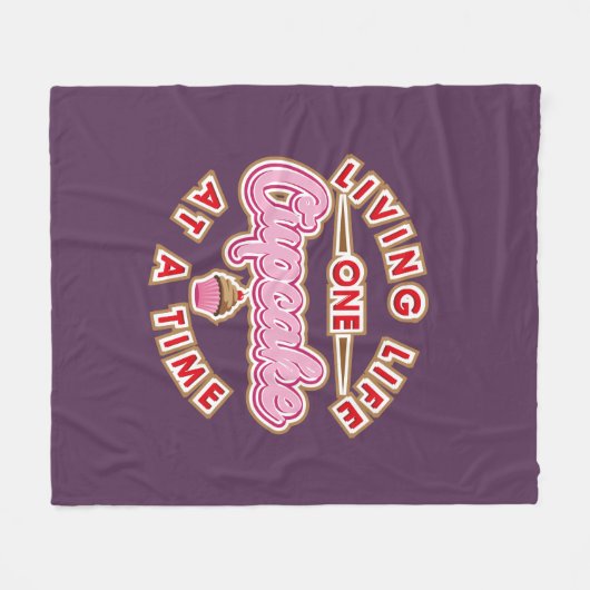 Het leven van één kubusje per keer fleece deken (Voorkant (Horizontaal))