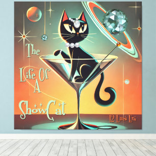 Het leven van een showgirl canvas afdruk