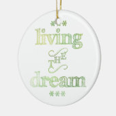 Het leven van het droomgroene keramisch ornament (Links)