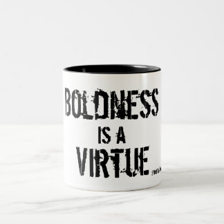 Het Leven van het gezicht met Vertrouwen Tweekleurige Koffiemok