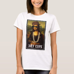 Het Leven van Mona Lisa Thug Life Art T-shirt