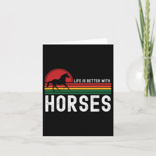 Het leven van paarden is beter met paardenrennen kaart
