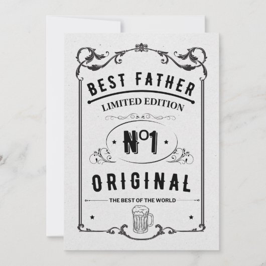 Het leven van papa, het beste leven kaart (Voorkant)