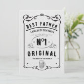 Het leven van papa, het beste leven kaart (Staand voorkant)