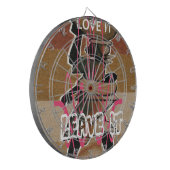 Het leven van vrouwen en kinderen is niet eerlijk, dartbord (Voorkant Links)