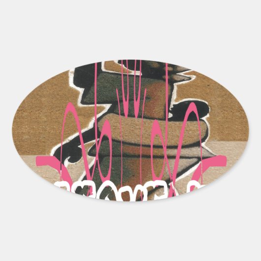 Het leven van vrouwen en kinderen is niet eerlijk, ovale sticker (Voorkant)