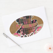 Het leven van vrouwen en kinderen is niet eerlijk, ovale sticker (Envelop)