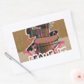 Het leven van vrouwen en kinderen is niet eerlijk, rechthoekige sticker (Envelop)