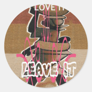 Het leven van vrouwen en kinderen is niet eerlijk, ronde sticker