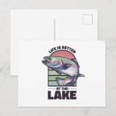 Het leven van Zeeen is beter bij het meer Briefkaart (Voorkant / Achterkant)