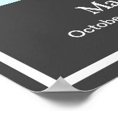 Het leven vieren 18x24 Dark Grey Funeral Post Poster (Hoek)