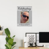 Het leven vieren Foto Rouw Poster (Thuiskantoor)