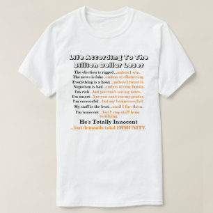 Het leven volgens de miljardenverliezer........ t-shirt