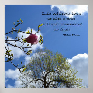 Het leven zonder liefde is als poster
