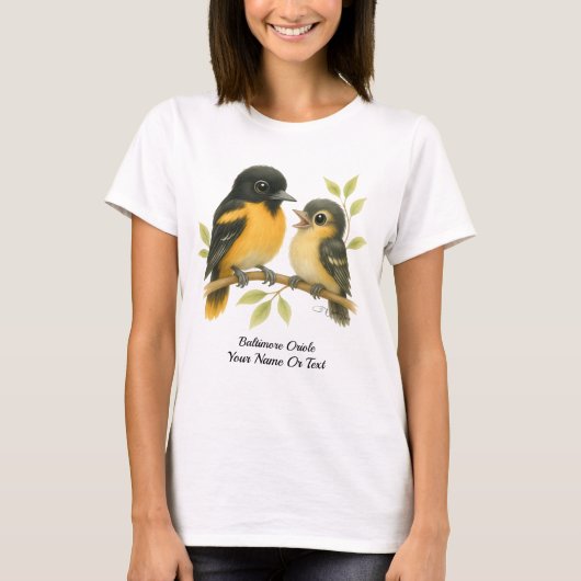 Het levendige Baltimore Oriole T-shirt (Voorkant)