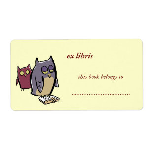 het lezen bezit klantgerichte exlibris etiket