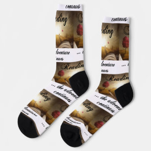 Het lezen, het avontuur gaat verder sokken