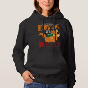 Het lezen in een wereld vol boekwormen is een boek hoodie