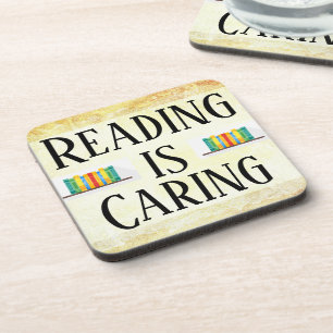 Het lezen is Caring Beverage Coaster Bier Onderzetter