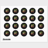 Het lezen is een kaartje aan de Student van de Adv Ronde Sticker (Vel)