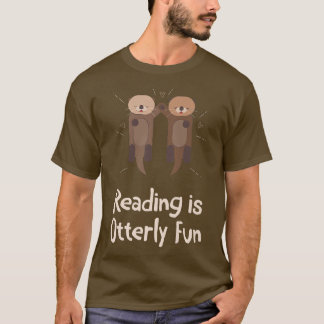 Het lezen is een otemaandelijks boek Lover Otter L T-shirt
